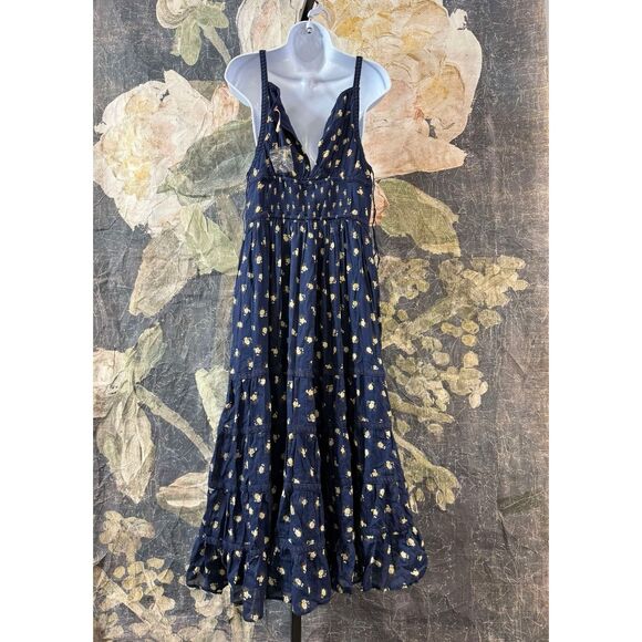 New Free People Daydreamer Midi Dress Size Medium - Picture 9 of 10